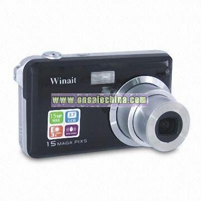 3x Optical Zoom 15MP Digital Camera