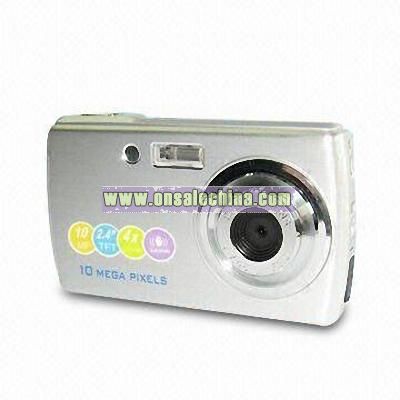 10-megapixel Digital Camera with Rechargeable Lithium-ion Battery