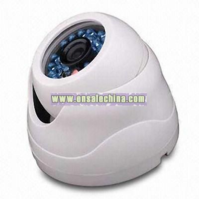 Dome Camera with 20 Built-in Infrared Lights and Auto White Balance
