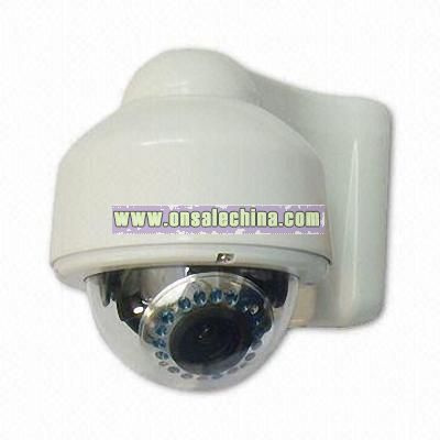 Dome Camera with Back Light Compensation Control and IR Function