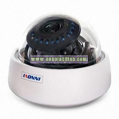 CCTV Dome Camera with IR Cut and 520TVL Horizontal Resolution