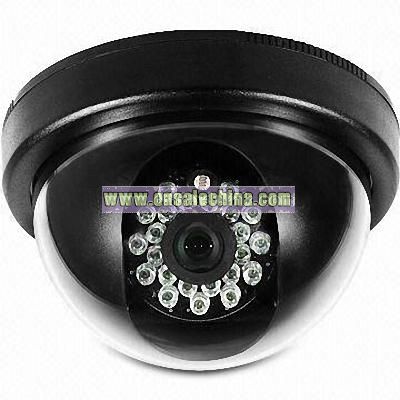 20m Plastic IR Dome Camera with Internal Synchronization System and Auto AGC