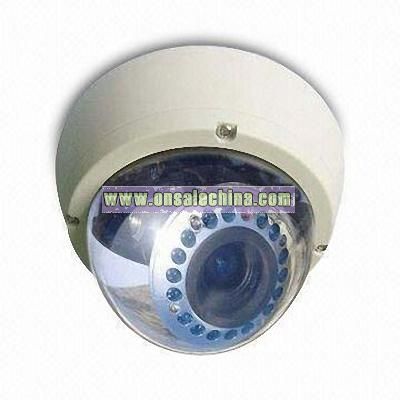 Dome Camera with 1/3-inch Sony CCD Sensor and DIP Switch