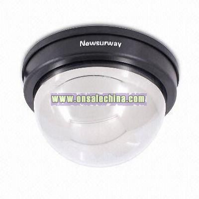 Color CCD Dome Camera with 3.6mm Lens and Mirror Housing