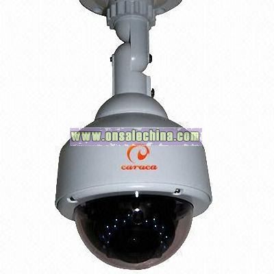 Dome Camera with 420TVL Horizontal Resolution and 25 to 30m Working Distance