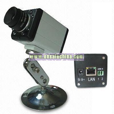 IP Camera with 1/4-inch CMOS Image Sensor and Built-in Web Server