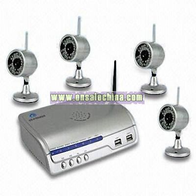 Wireless IP Server with Wireless Cameras