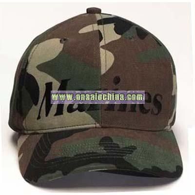 Camouflage Caps Camo Marines Logo Cap