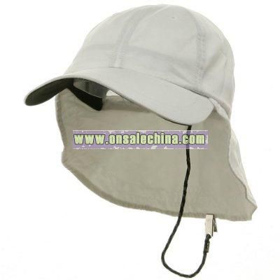 Polyester Flap Hats-White