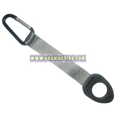 Carabiner And Opener With Strap