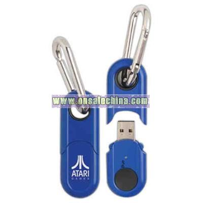 USB flash drive with sturdy carabiner