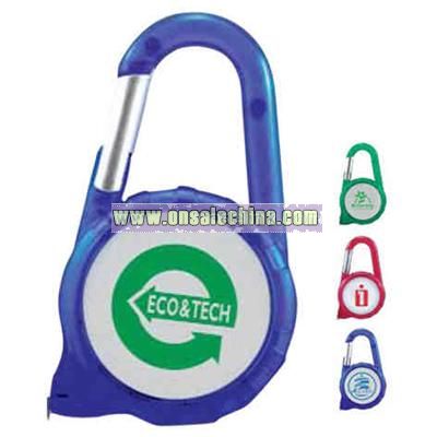 Carabiner with 6' tape measure