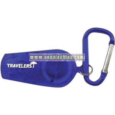 Retractable LED light with carabiner
