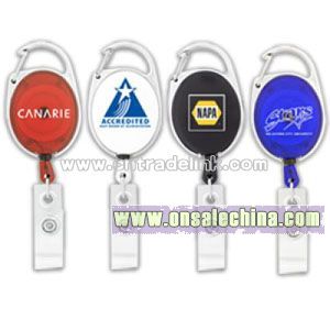 Badge Holder With Carabiner Clip