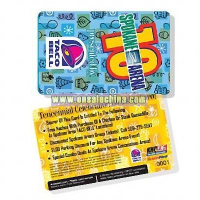Scratch PVC Card