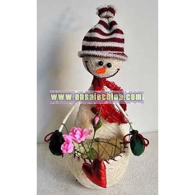 Christmas Gift - Snowman Basket