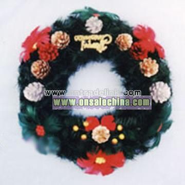 Feather Decorative Wreath