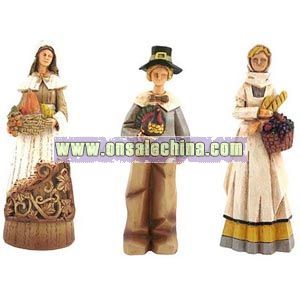 Resin Harvest Pilgrim Figures