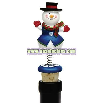 Jiggle Christmas Bottle Toppers (Snowman)