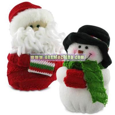 Plush Santas or Snowmen