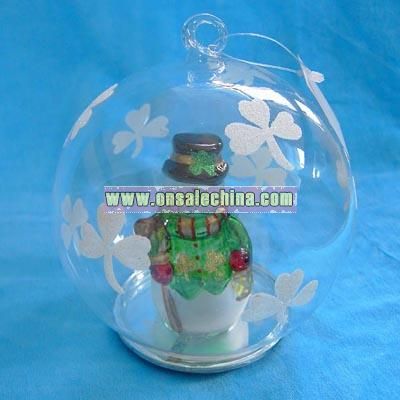 Christmas Ball-Irish Style Snowman Lighting Ball