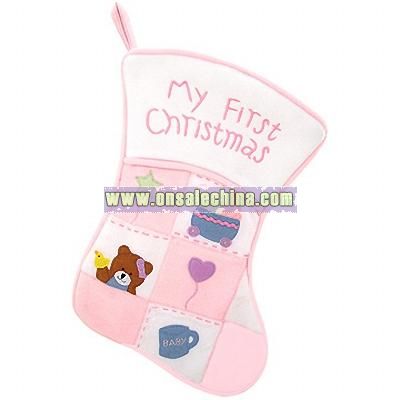 My First Christmas Baby Girl Stocking