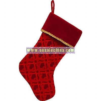 Personalized Red Velvet Stocking
