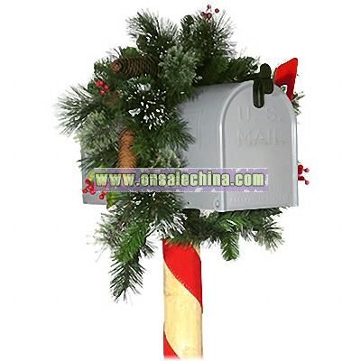 3' Artificial Wintry Pine Mailbox Swag