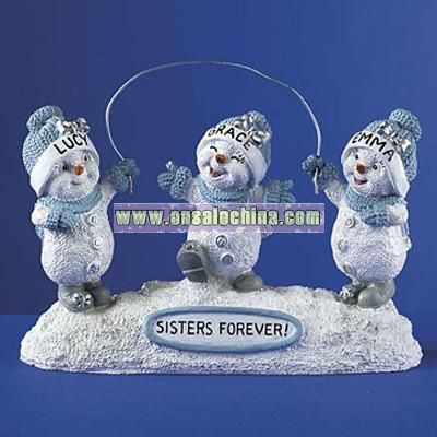 Snowbuddies Sister Figurines