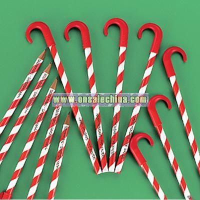 Personalized Candy Cane Pencils