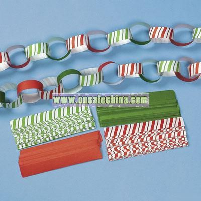 Candy-Striped Paper Chains