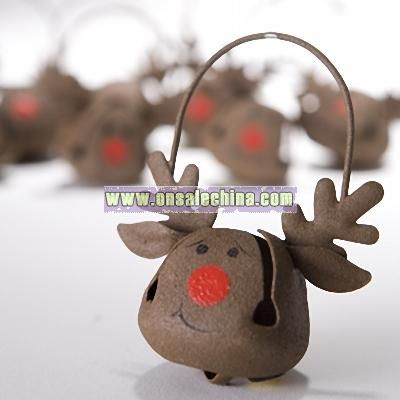 Reindeer Jingle Bell Ornaments