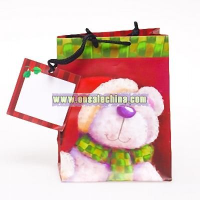 Teddy Bear Christmas Gift Bag