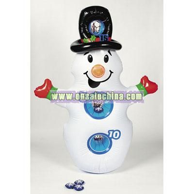 Inflatable Snowman Toss Game