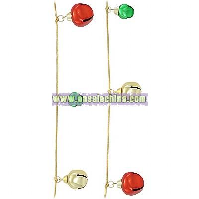 Red, Green, & Gold 6' Jingle Bell Garland