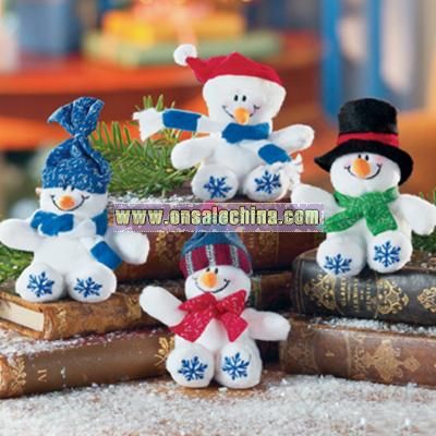 Plush Bean Bag Snowflake Snowmen