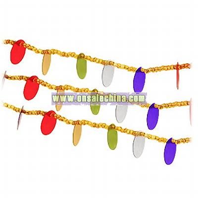 Gold Beaded Multi Sequins Garland