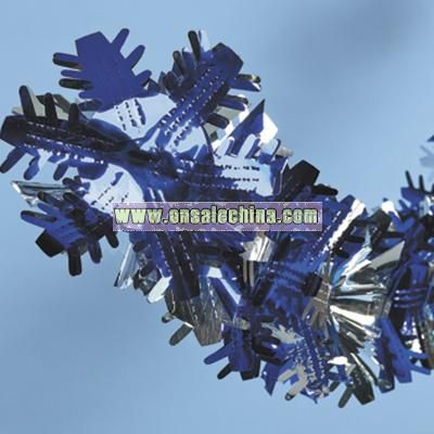 Blue And Silver Snowflake Garland
