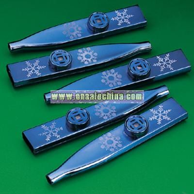 Metallic Snowflake Kazoos