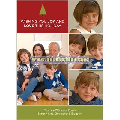 Joy and Love Holiday Card