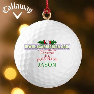 Hole-In-One? Personalized Ornament