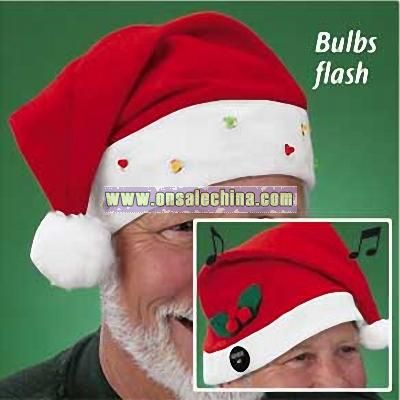 Lighted or Musical Santa Hats