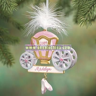 Personalized Princess Carriage Ornament