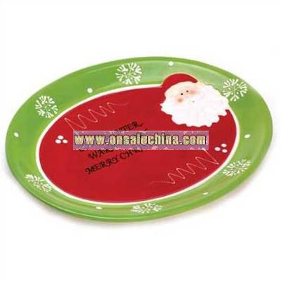 Santa Claus Serving Plate