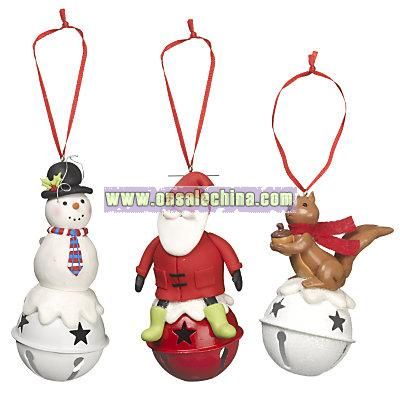Christmas Characters on Bells Tree Decorations