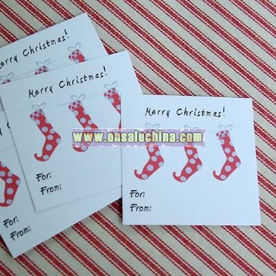 Strung Stockings Gift Tags