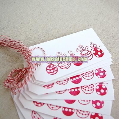 10 Large Ornament Tags