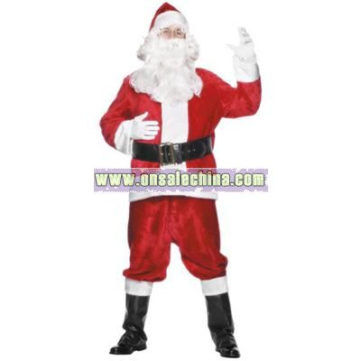 Santa Adult Plush Suit Adult
