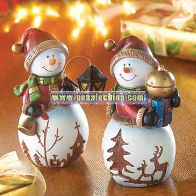 Holiday Snowmen Figurines