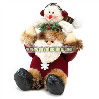 Santa & Snowman Plush Pal
